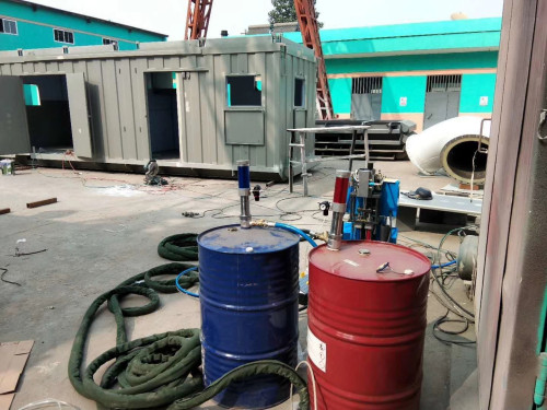Mobile room spray foam insulation